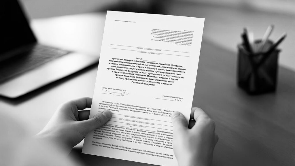 Процедура заканчивается выдачей акта проведения проверки